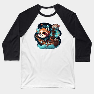 Red Panda Dave but he's a boat Captain in search of Treasure planet Baseball T-Shirt